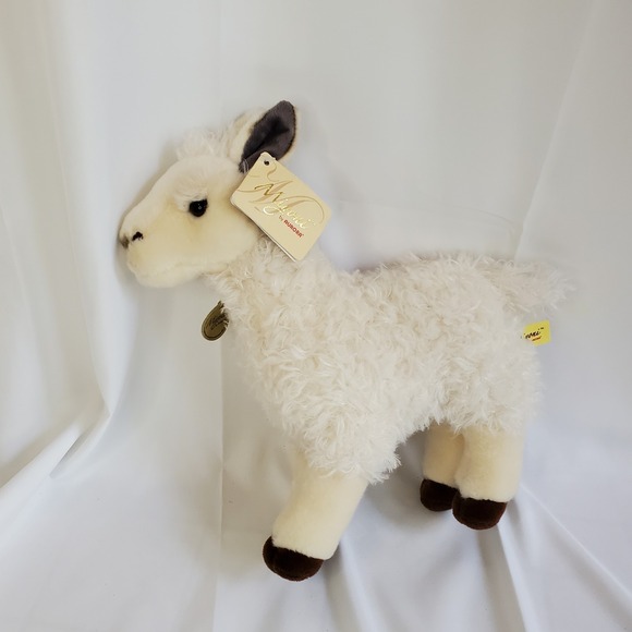 MIYONI By AURORA Plush Toy Alpaca Llama Height 9" Stuffed Animal - Picture 1 of 7